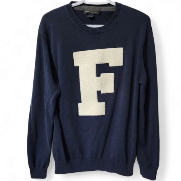 French Connection F patch sweater - Picture 2 of 6